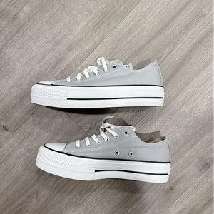 Converse Chuck Taylor All Star Lift Ox Low Wolf Grey Womens Size 8  566757c New